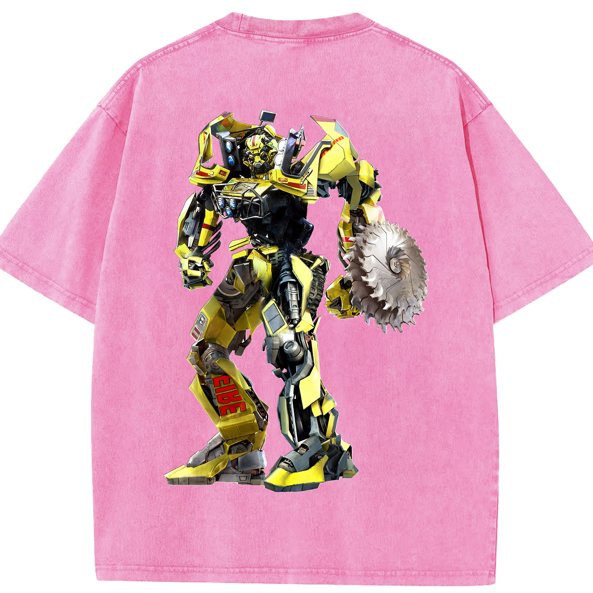 （画像用） Transformers トランスフォーマー 綿100% ヴィンテージ風 半袖Tシャツ（背面プリント）